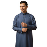 AlHelo Thobe charcol- ثوب الحلو