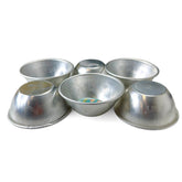 Small Six Steel Bowls 4 in- ست طاسات معدنيه صغيره