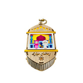 Wooden Ramadan Lantern Light Decoration -Rmd31- فانوس ضوئي خشب رمضان