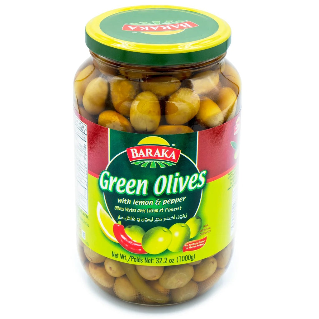 Baraka- Green Olives w Lemon & Pepper