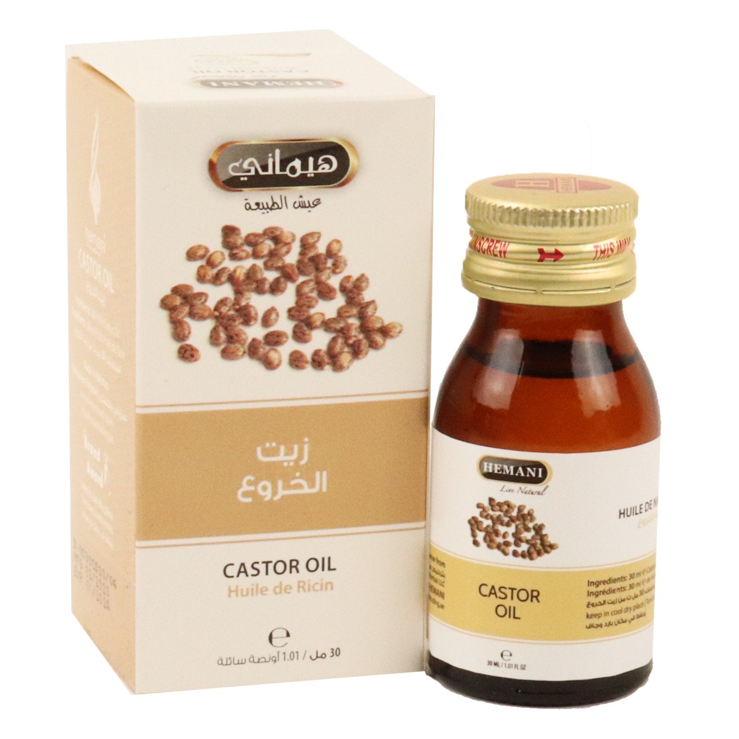 Castor Oil - Hemani 30Ml