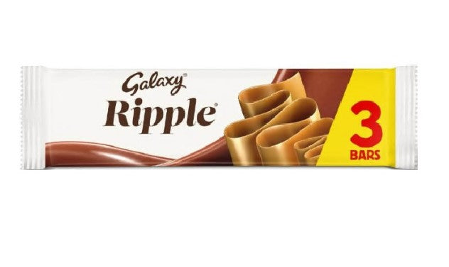 Galaxy Ripple Chocolate Bar 3pk