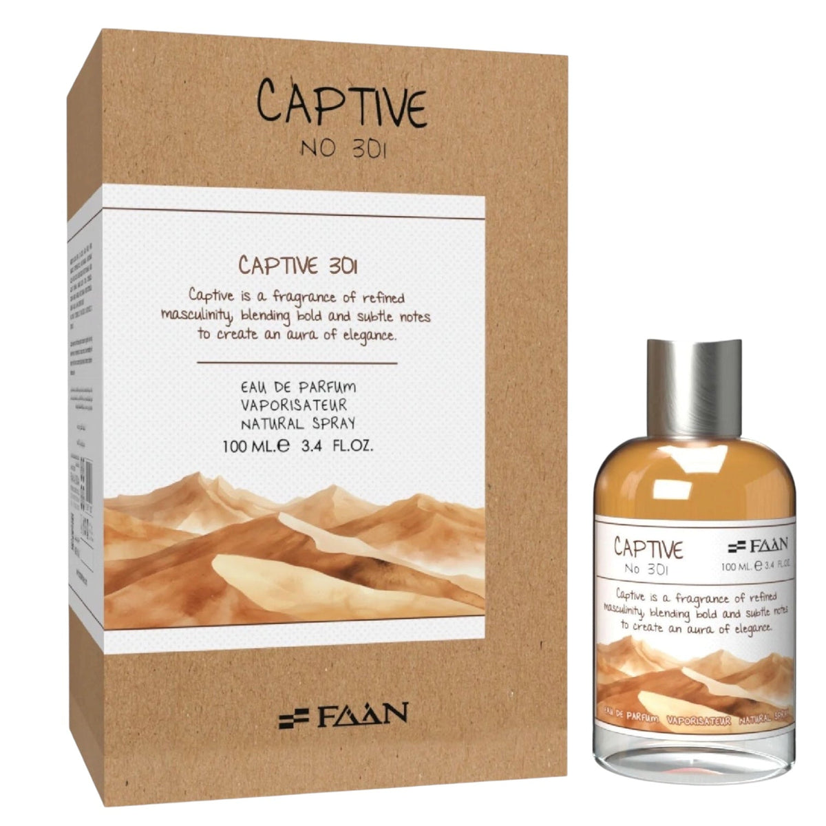 FAAN CAPTIVE NO 301 EAU DE PARFUM VAPORISATEUR NATURAL SPRAY 100ML