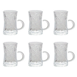 Tea Glass Cups - Set of 6 pcs -  طقم كاسات شاي زجاج