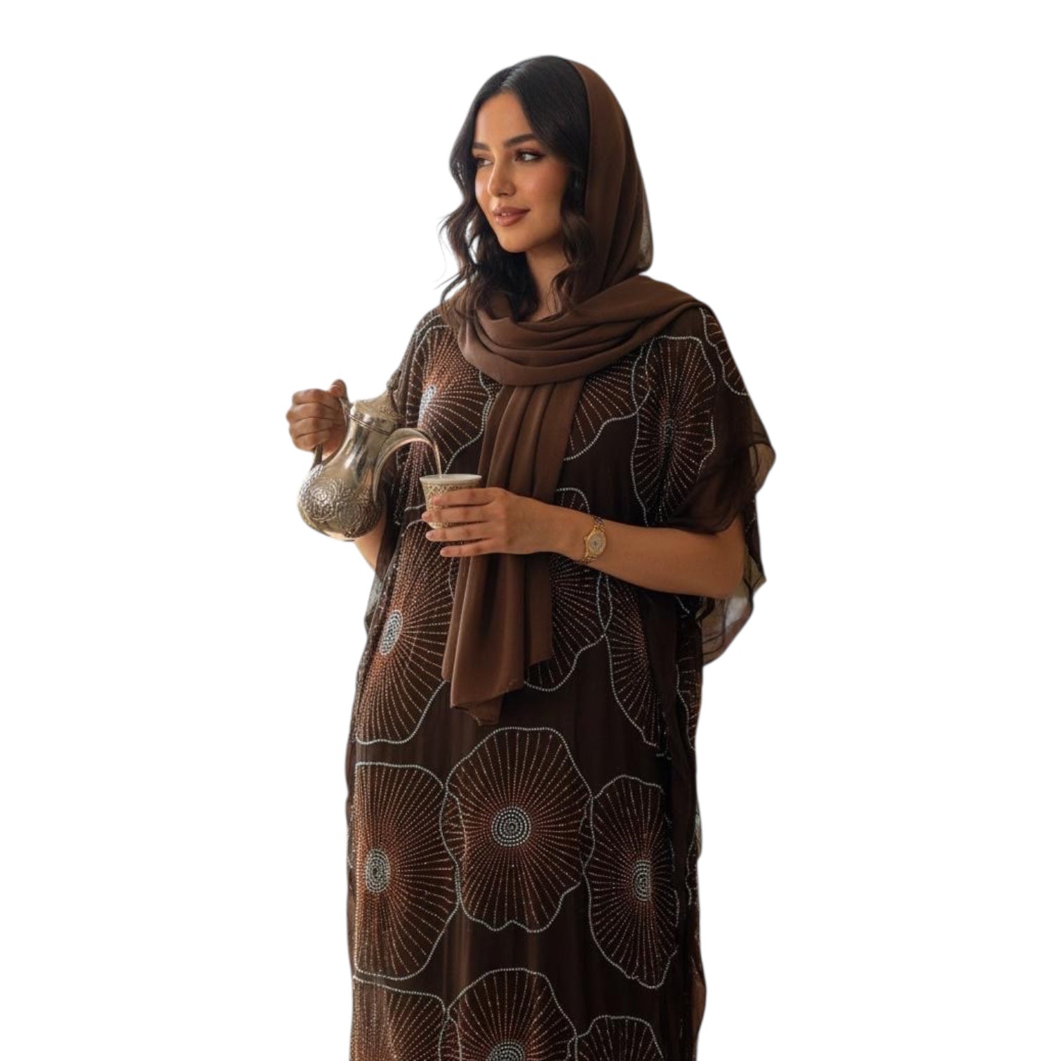 Women Dera 2 pcs- EL718 درع فاخر مطرز