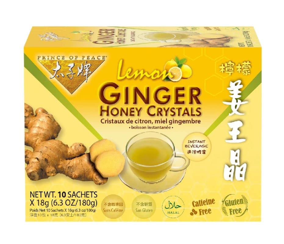 Ginger & Lemon Honey Crystals (18G X 10 Pack) - Grocery