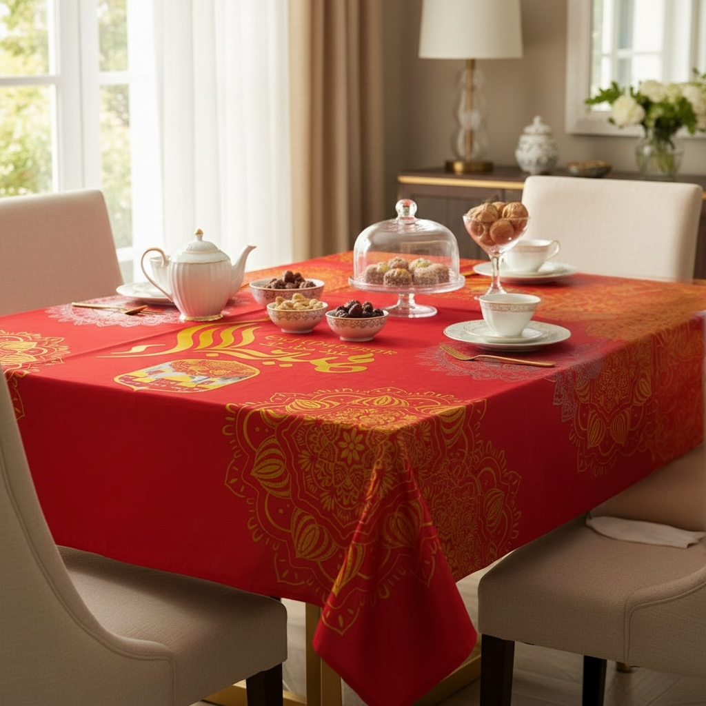 Eid Mubarak Disposable Table Cover