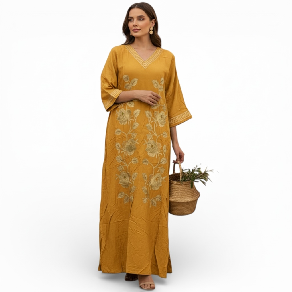 Embroidered Jalabiah  - جلابية مطرزة