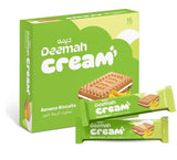 Deemah Banana biscuits 12pk- بسكويت كريمة بالموز