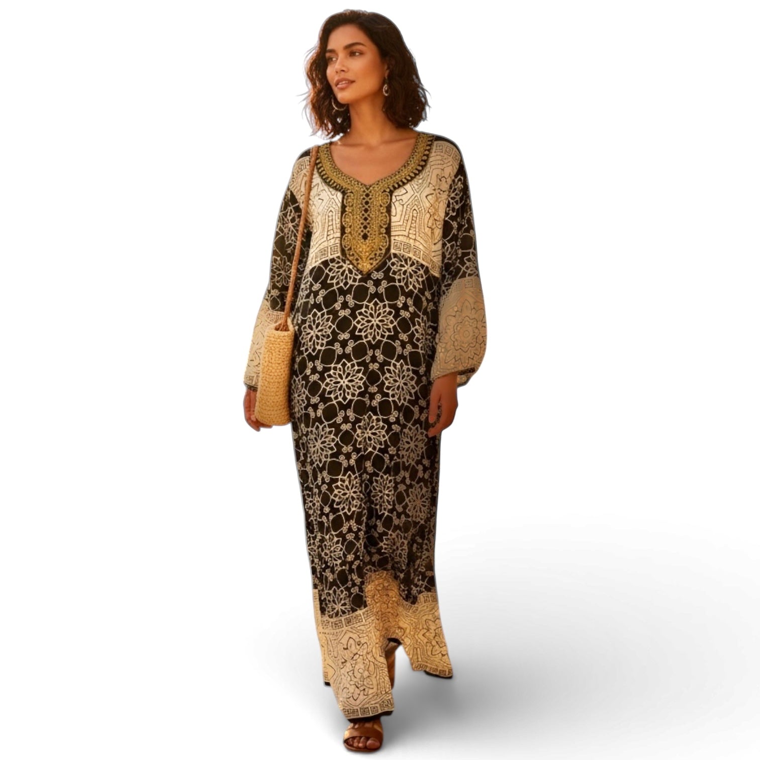 Embroidered Jalabiah  - جلابية مطرزة