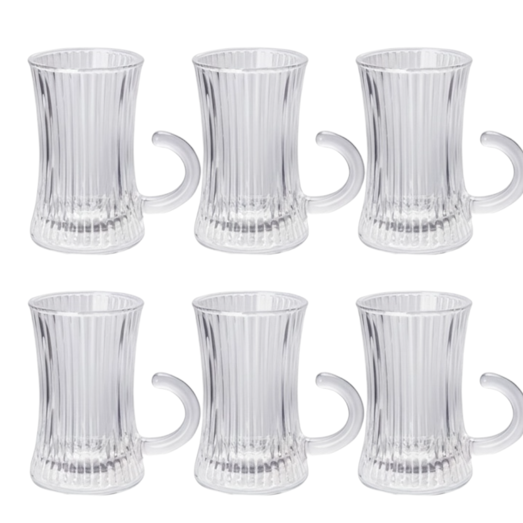 Tea Glass Cups - Set of 6 pcs