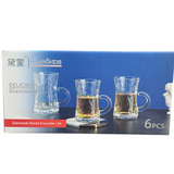 Tea Glass Cups - Set of 6 pcs -  طقم كاسات شاي زجاج