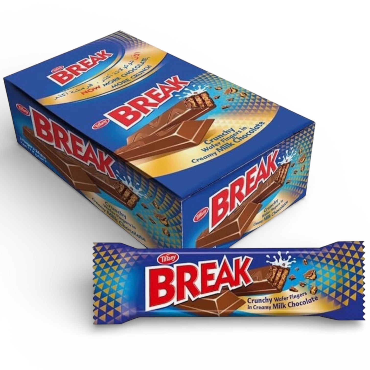 Break Chocolate Bar 2pk - Box 24 Pcs - ويفر بريك