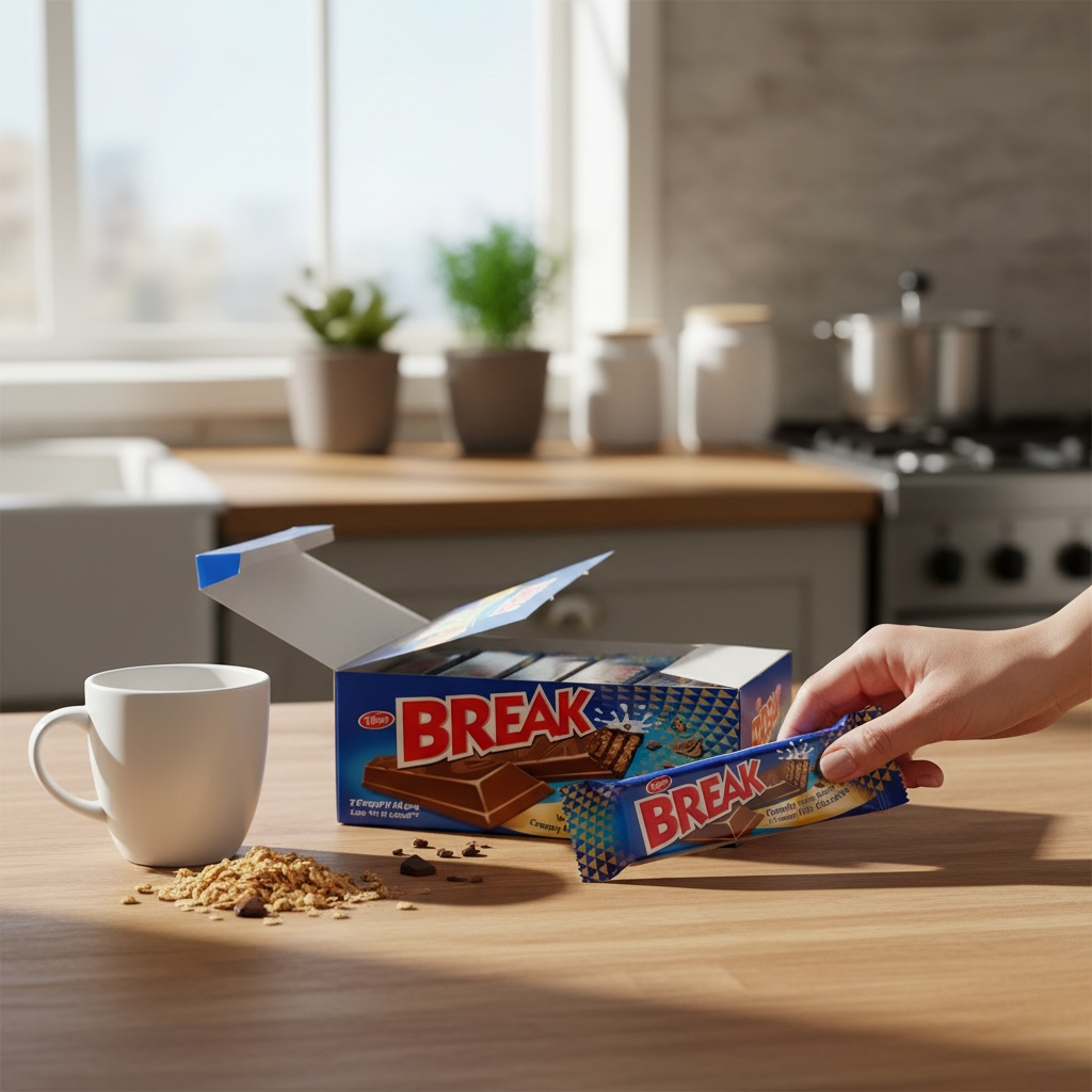 Break Chocolate Bar 2pk - Box 24 Pcs - ويفر بريك