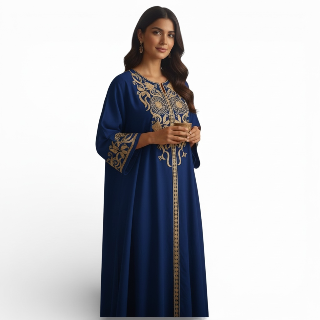 Embroidered Jalabiah -1 Piece - جلابية مطرزة