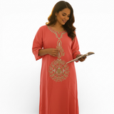 Embroidered Jalabiah -1 Piece - جلابية مطرزة