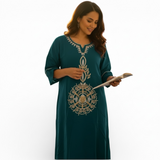 Embroidered Jalabiah -1 Piece - جلابية مطرزة