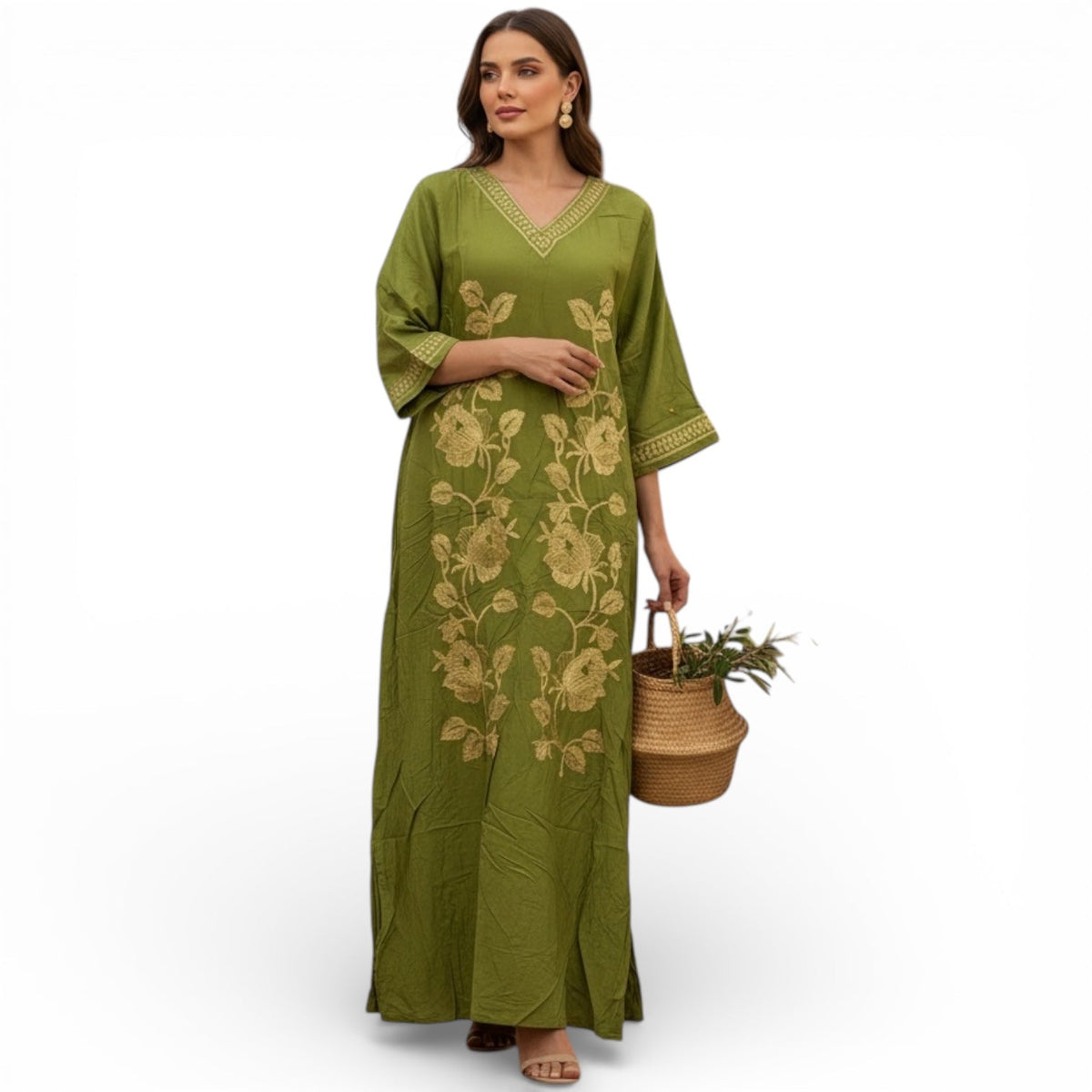 Embroidered Jalabiah  - جلابية مطرزة