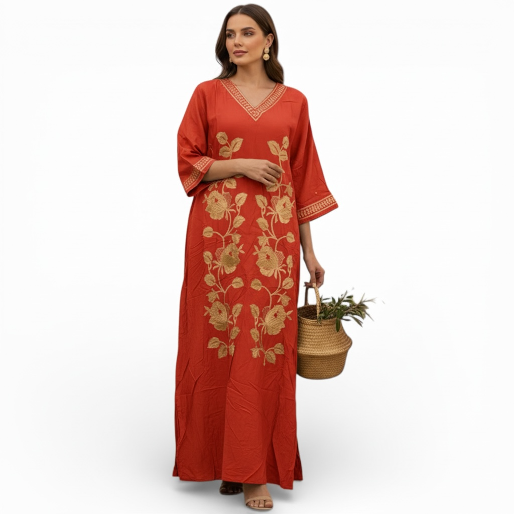 Embroidered Jalabiah  - جلابية مطرزة