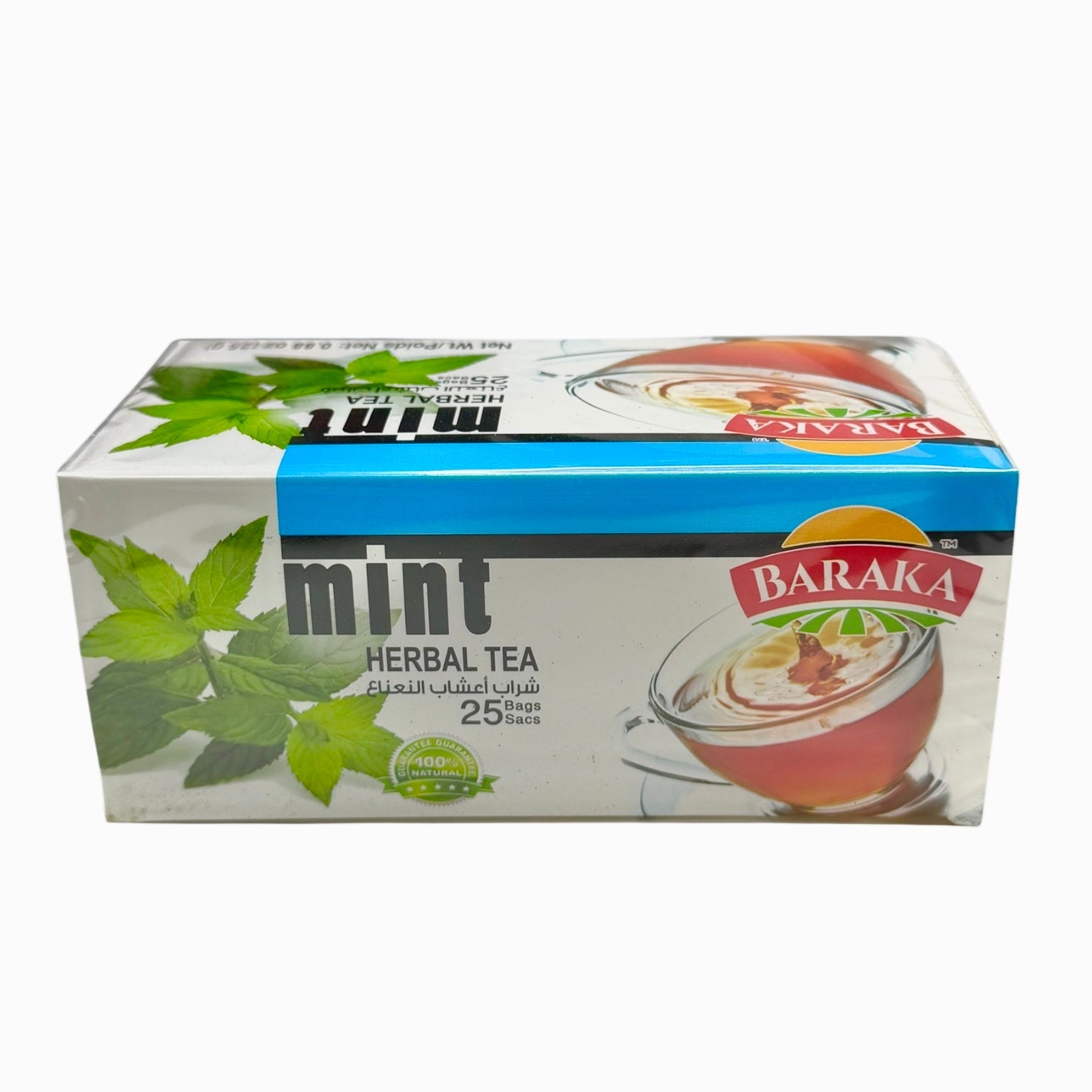 Barka Tea Baraka Mint Herbal tea 25 bags شراب أعشاب النعناع – ArabUSA.com