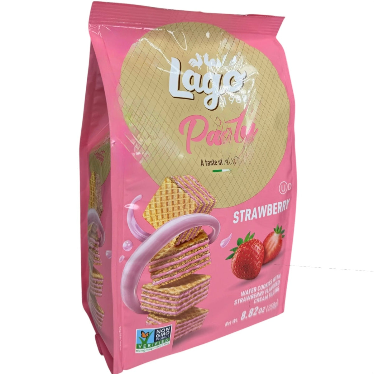 Lago Party Wafers Duo Strawberry  -   لاجو ويفر بالفراولة