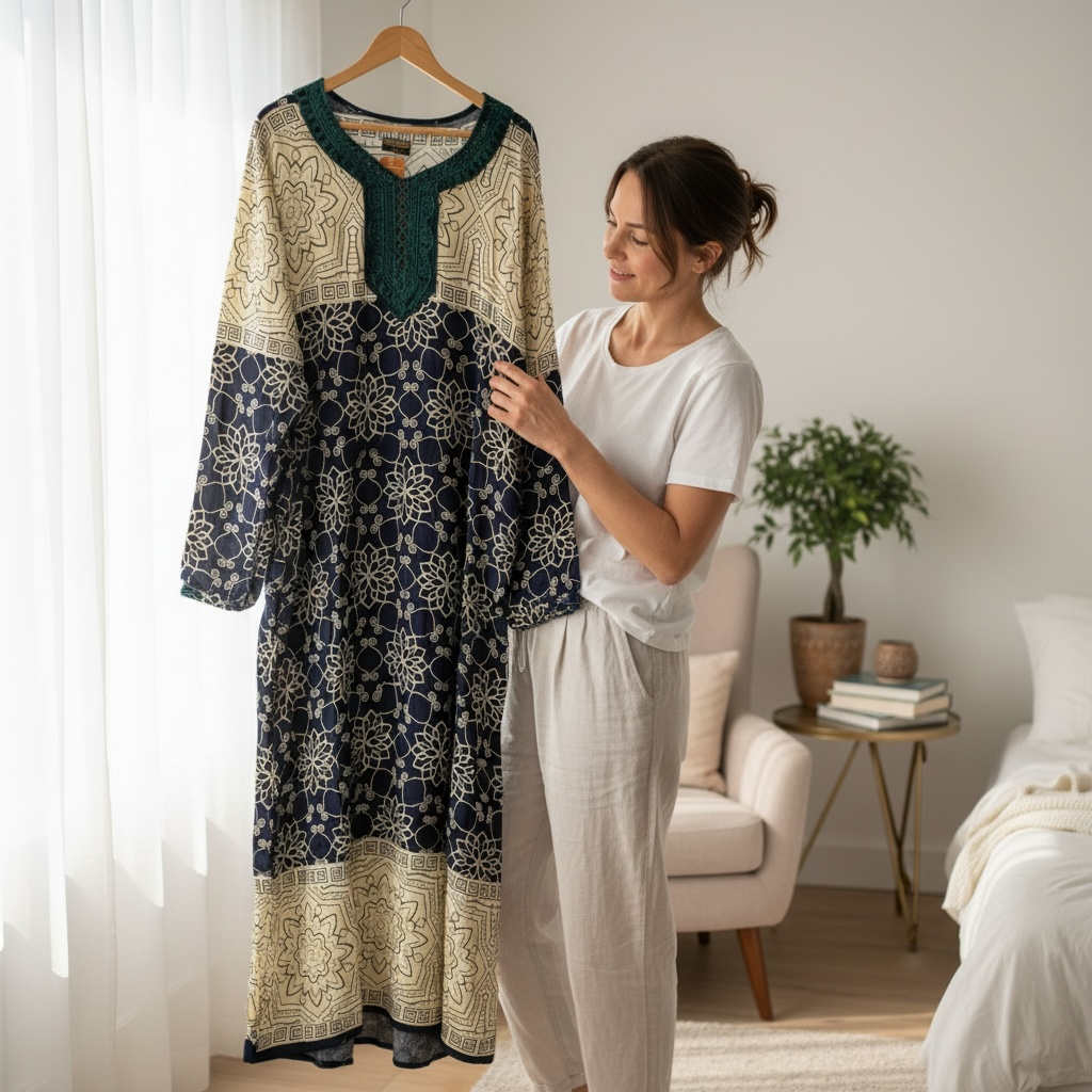 Embroidered Jalabiah  - جلابية مطرزة