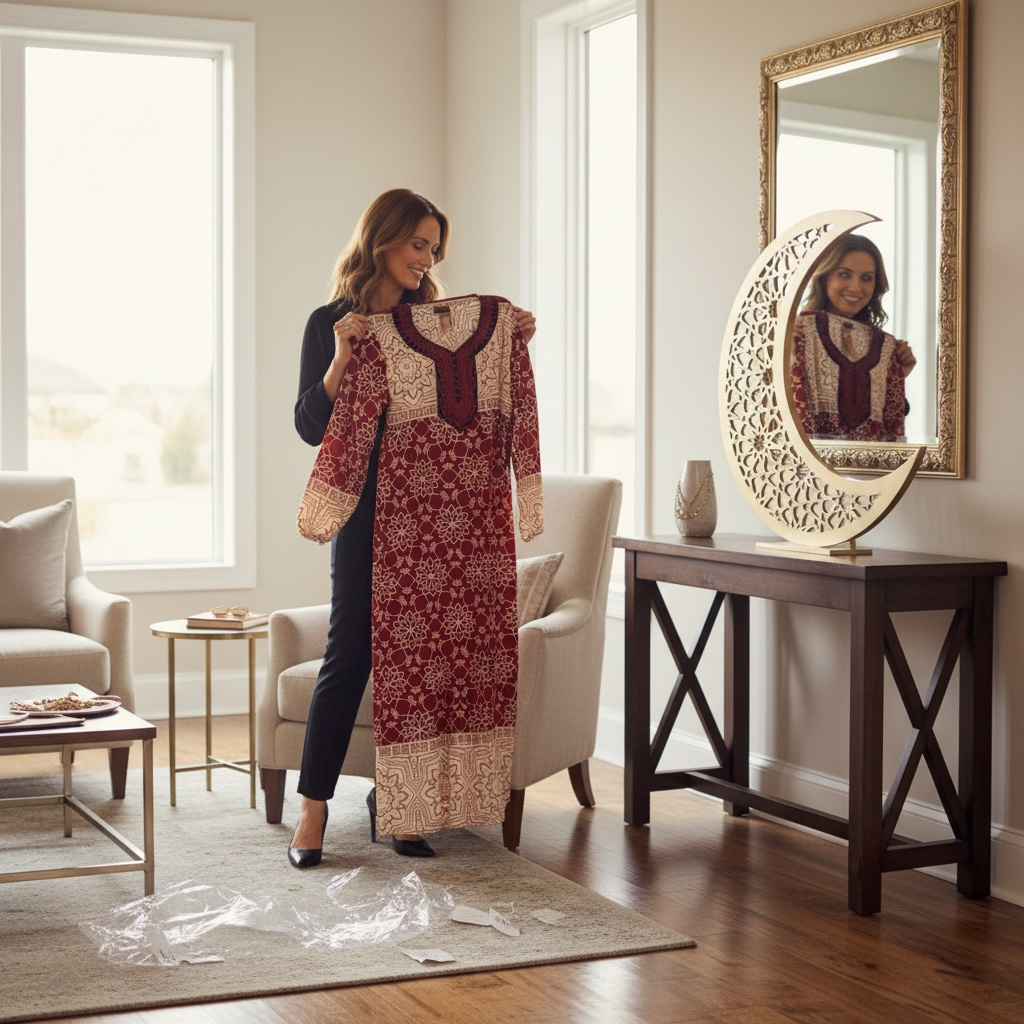 Embroidered Jalabiah  - جلابية مطرزة