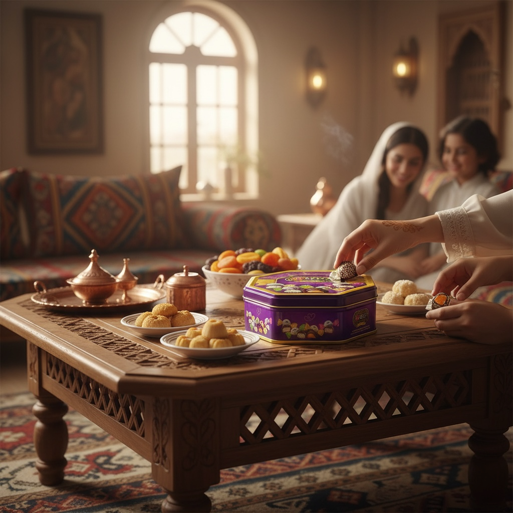 Alreef chocolate covered candy with coconut and caramel-   حلوى مغطاه بالشكولا والكراميل والمكسرات والفراوله