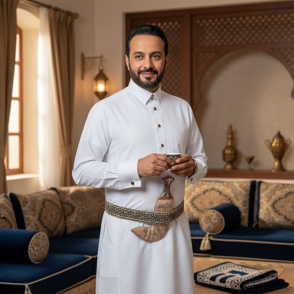 White Men’s Thobe - ثوب رجالي أبيض