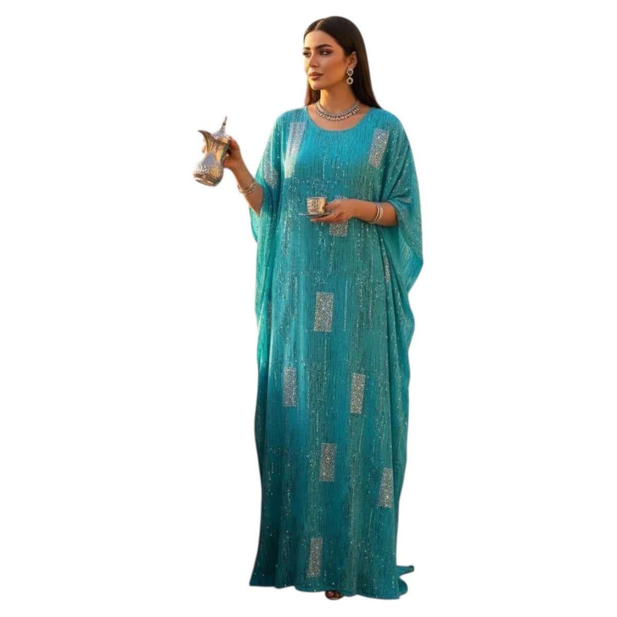 Women Dera 2 pcs- EL702 درع فاخر مطرز