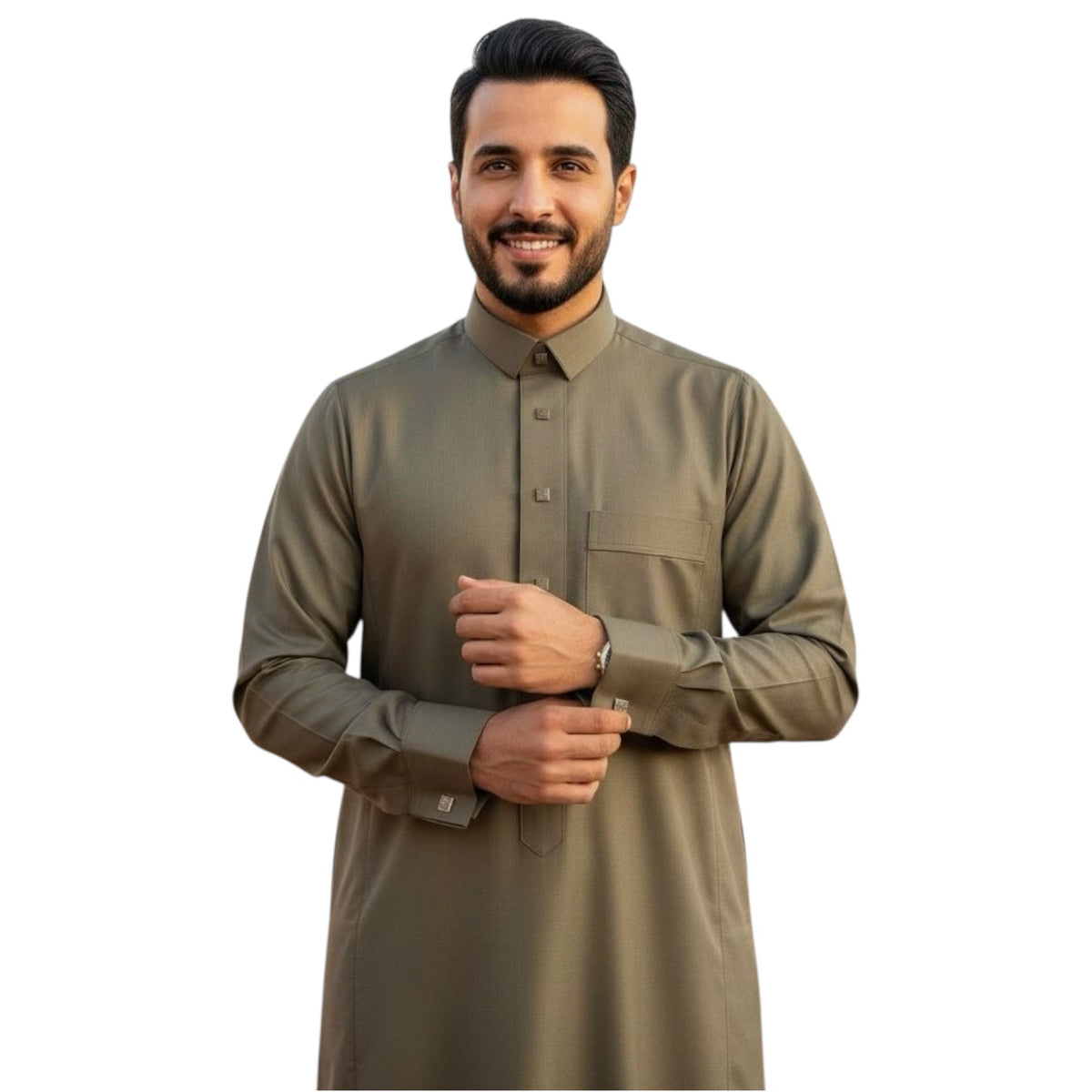 AlHelo Thobe Sand-     ثوب الحلو بيج