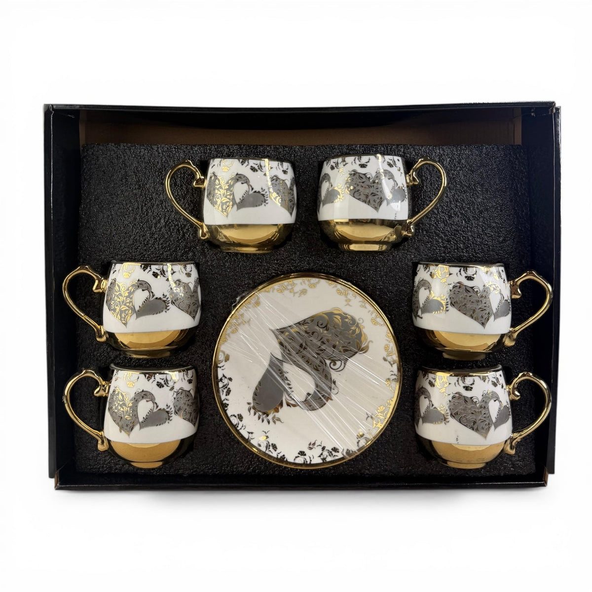 Turkish Coffee Cups Set 6 pcs  - طقم فناجين قهوة تركية