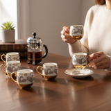 Turkish Coffee Cups Set 6 pcs  - طقم فناجين قهوة تركية