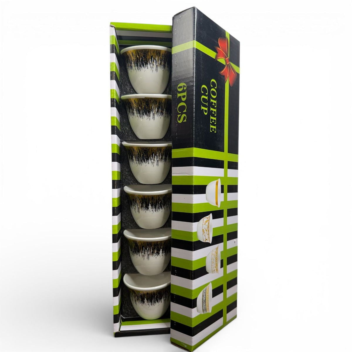 Arabic Coffee Cups - 6  pcs -  طقم فناجين قهوة عربية