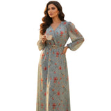 Patterned Turkish Dress FL67 - فستان تركي منقوش
