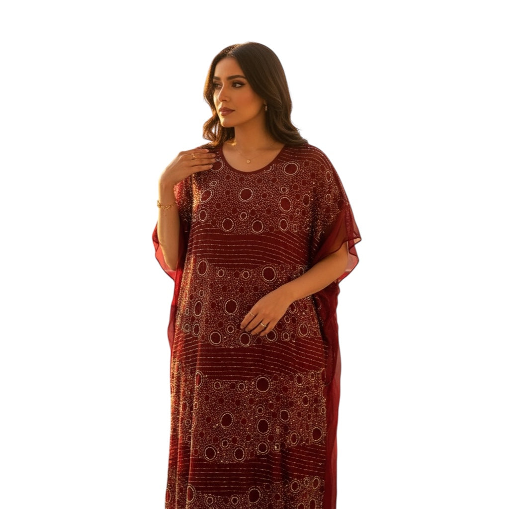 Women Dera' -2 Pieces -  WD024 -  درع فاخر مطرز كريستال