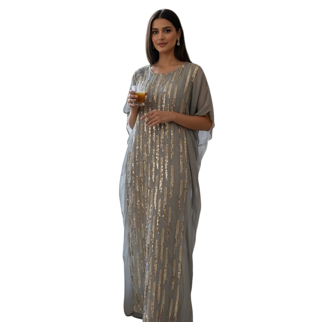 Women Dera' -2 Pieces - RA1512-  درع فاخر مطرز كريستال