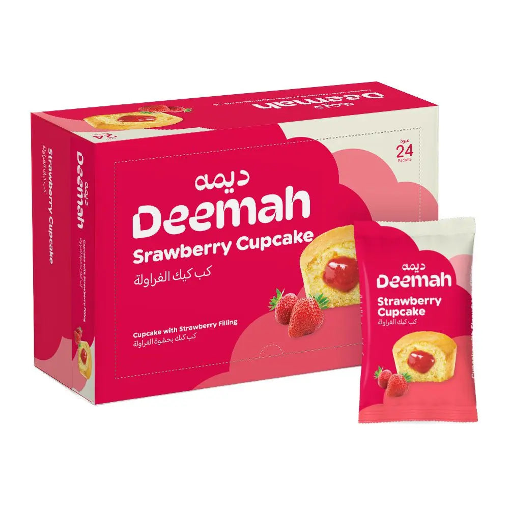 Deemah Strawberry Cupcake - كب كيك الفراولة