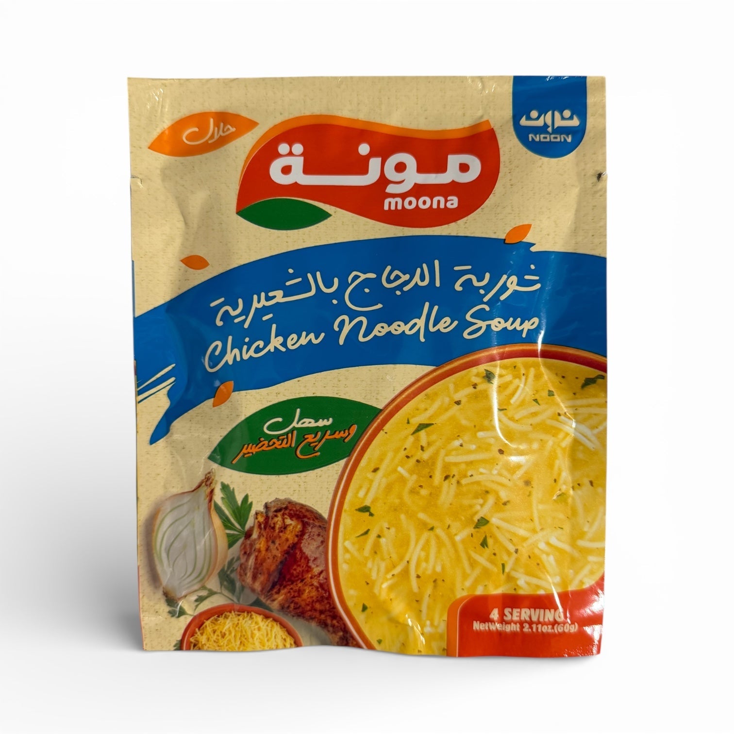 Moona Chicken Noodle Soup Mix - شوربة الدجاج بالشعيريه