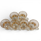 Tea Glass Cups - Set of 6 pcs -  طقم كاسات شاي زجاج