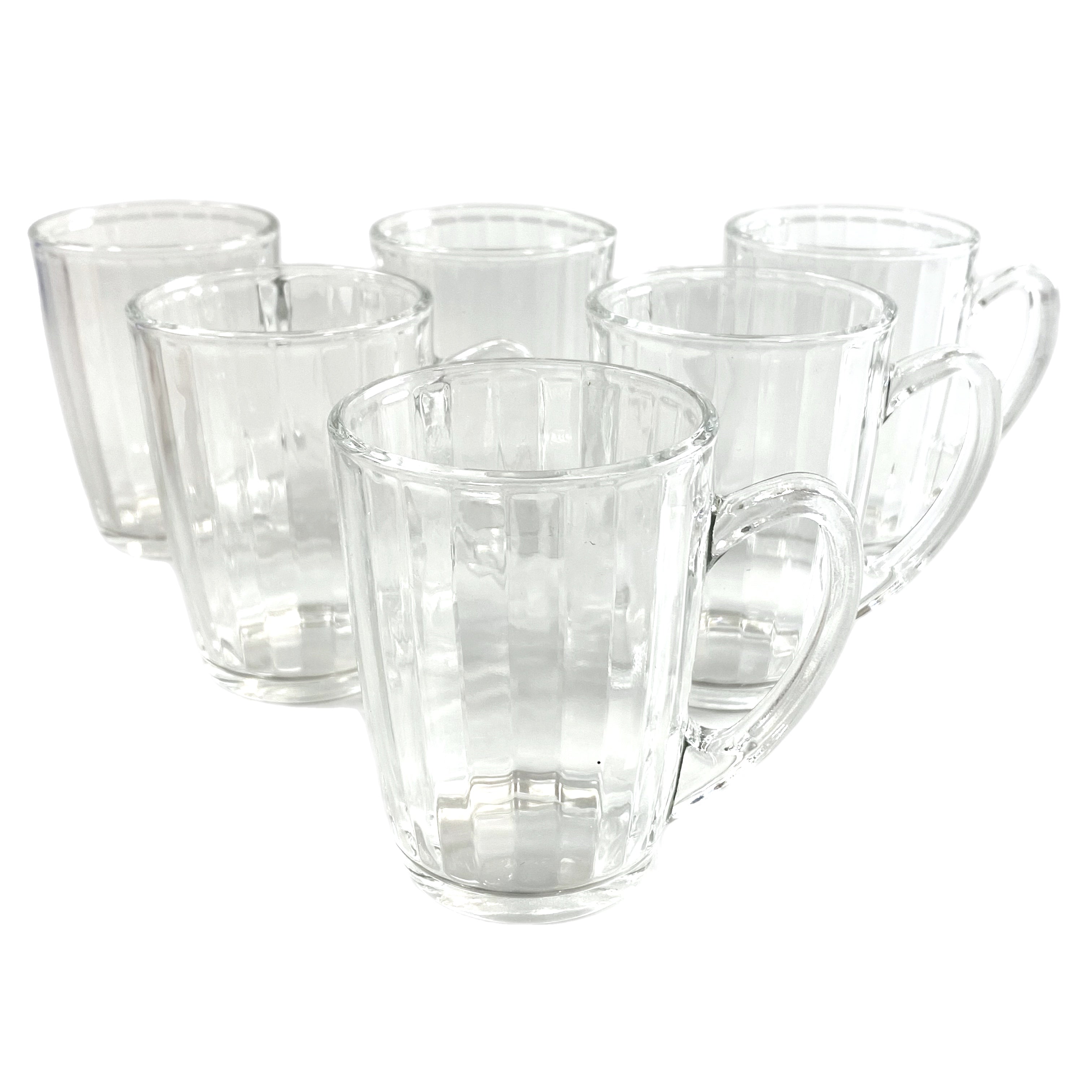 Tea Glass Cups - Set of 6 pcs -  طقم كاسات شاي زجاج