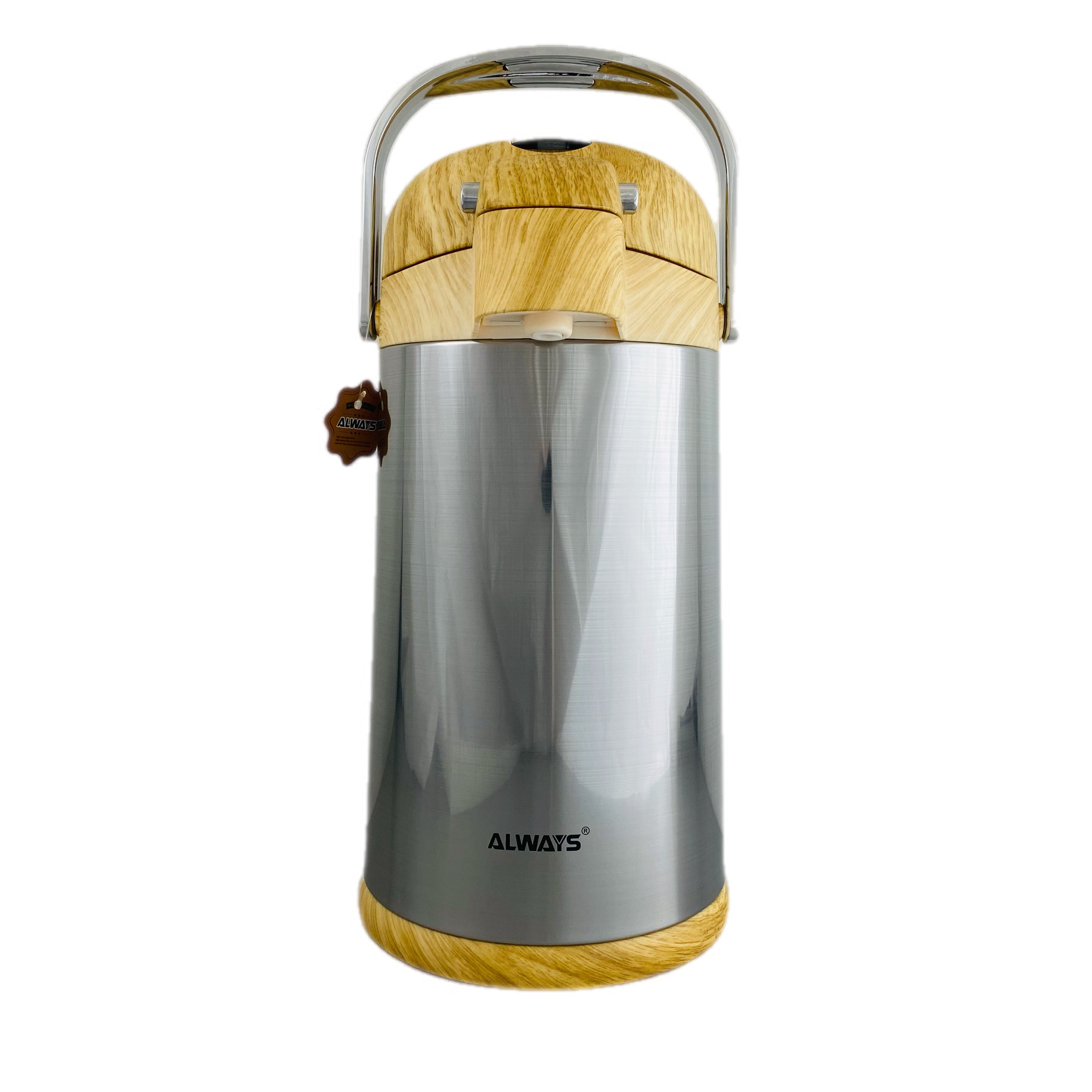 3 Liters Pump Thermos Flask  - دلة شاي وقهوة مضخة حجم كبير 3 لتر