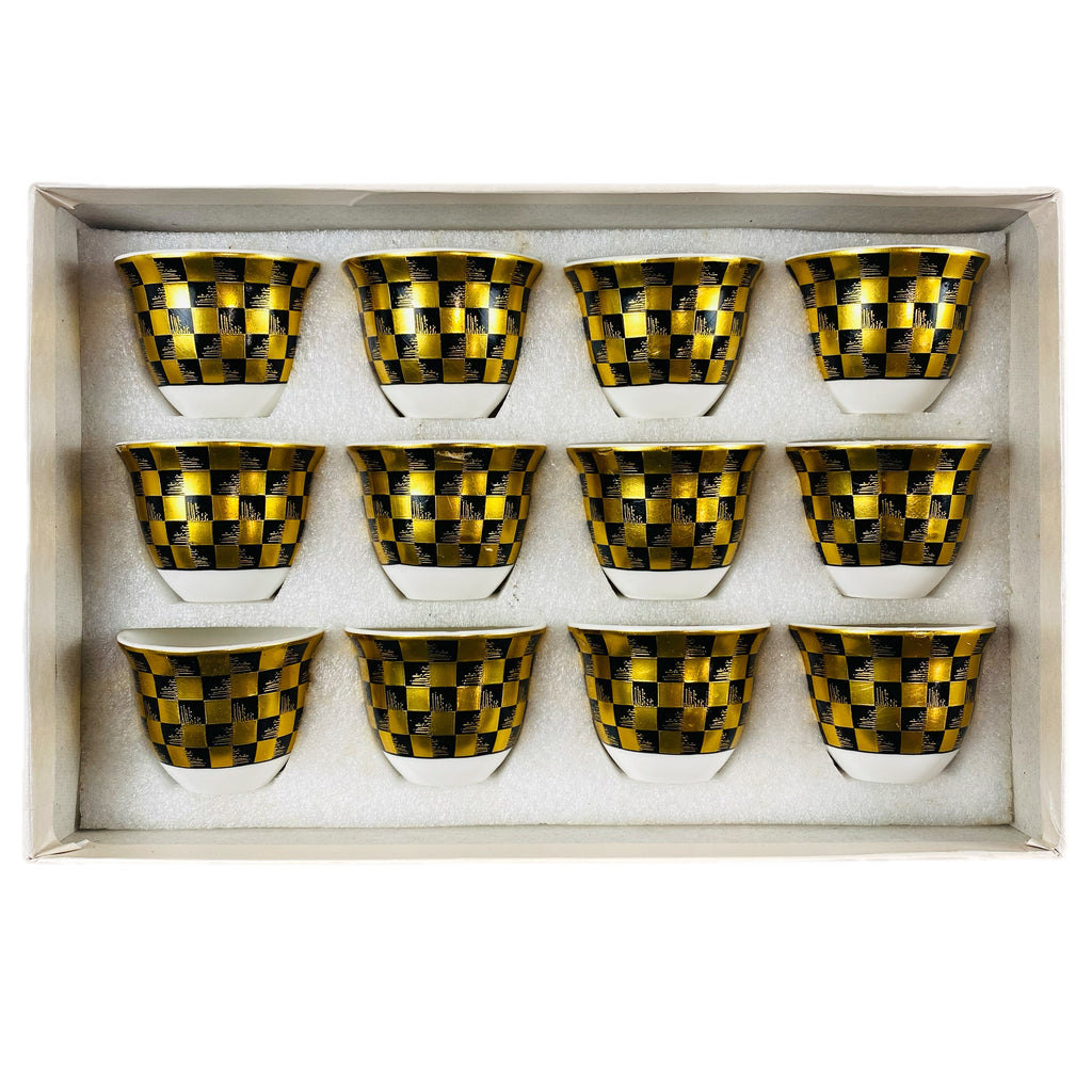 Arabic Coffee Cups - 12 pcs -  طقم فناجين قهوة عربية