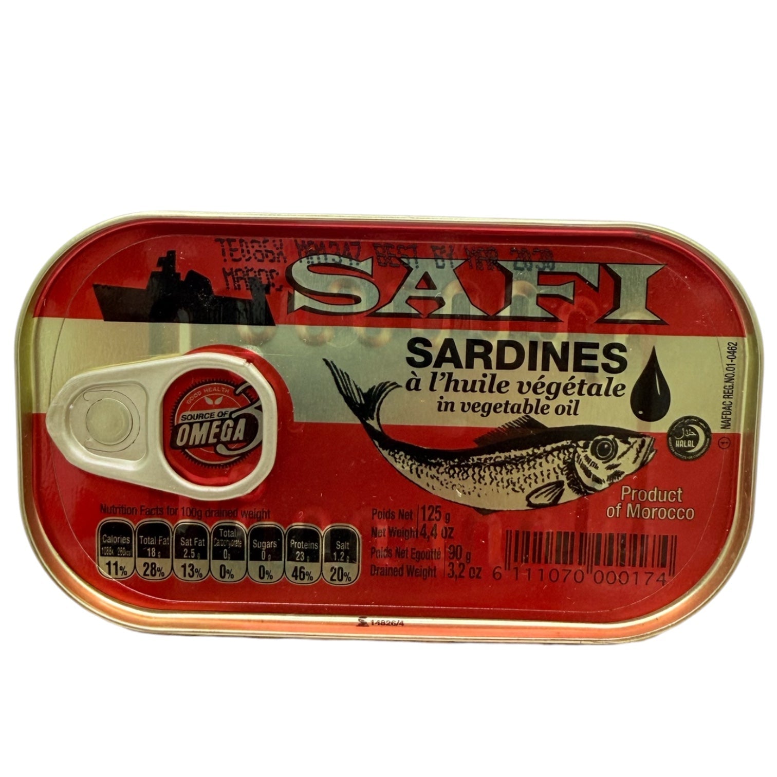 Safi - Sardines In Vegetable Oil 125g
