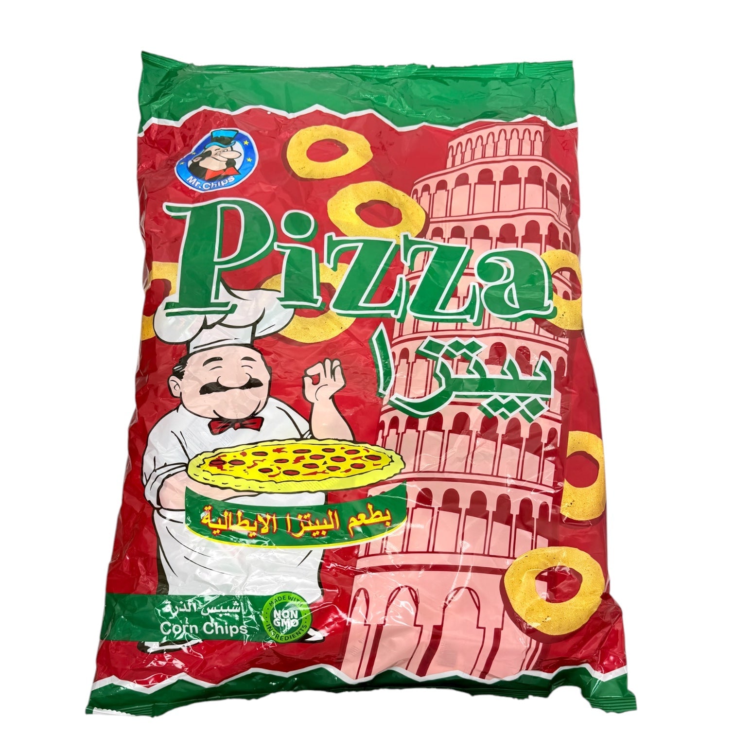 MR.CHIPS ITALIAN PIZZA FLAVOR, CORN CHIPS 15pcs