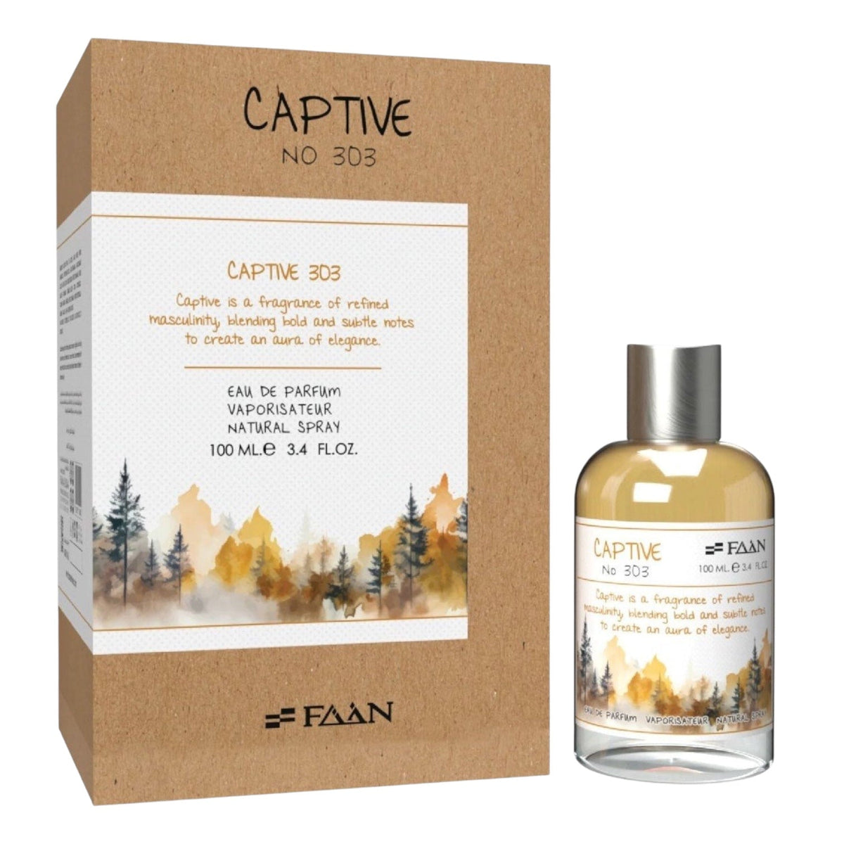 FAAN CAPTIVE NO 303 EAU DE PARFUM VAPORISATEUR NATURAL SPRAY 100ML