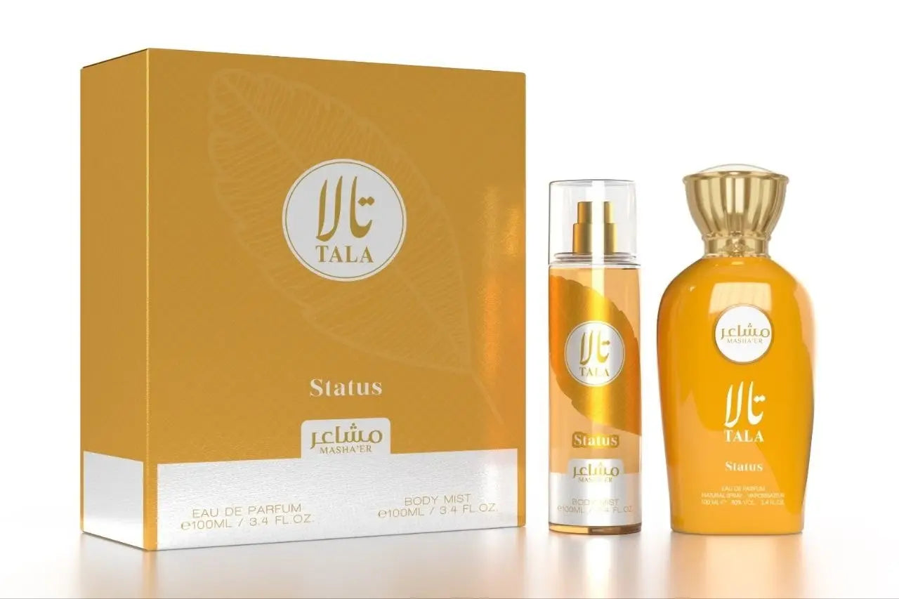 MASHAER , TALA , STATUS , EAU DE PARFUM 100ML , BODY MIST 100ML
