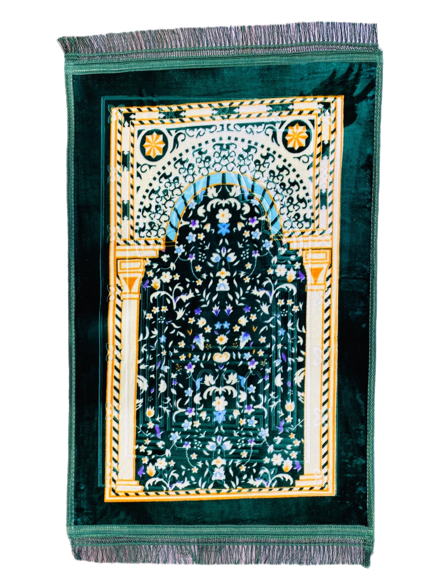 Comfortable Prayer Rug With Sponge Layer- Green