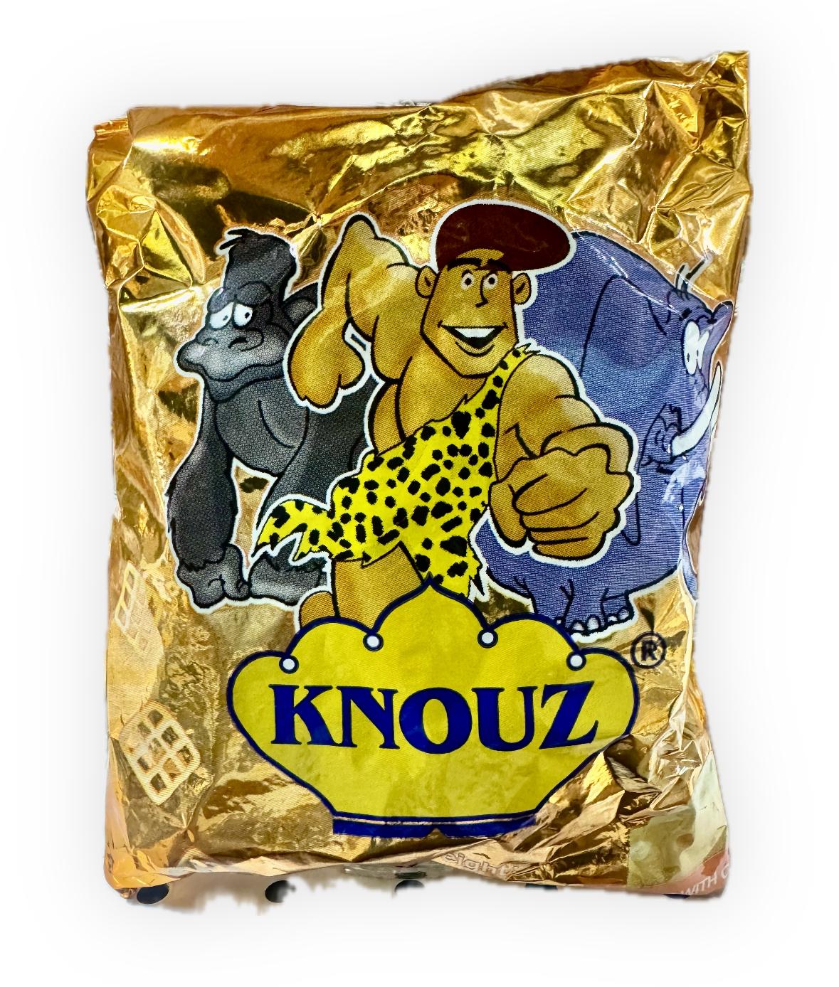 Knouz Potato Chips with Cheese flavor طرزان كنوز بالشكل الجديد (Copy)
