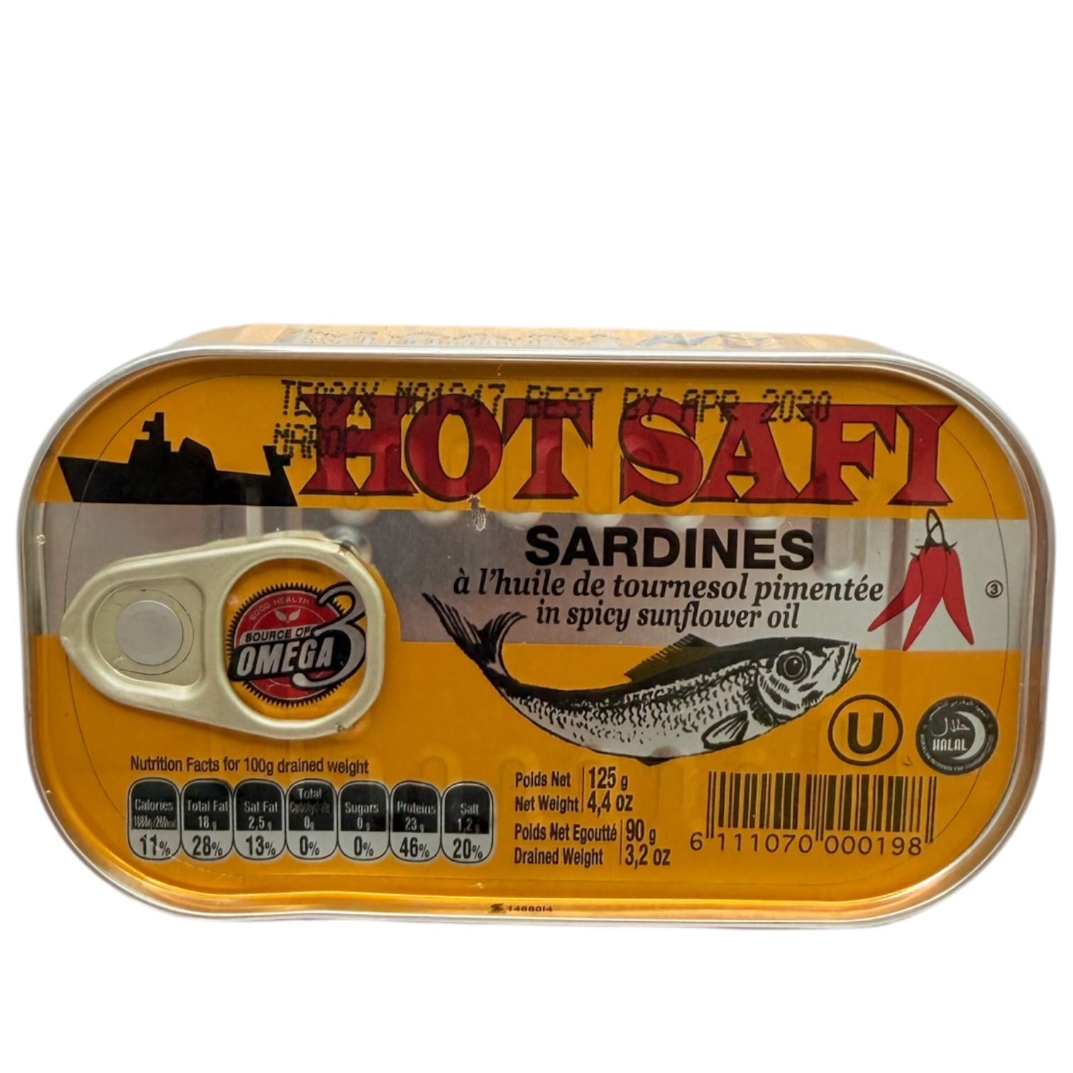 Safi - Sardines In Spicy Sunflower Oil 125g